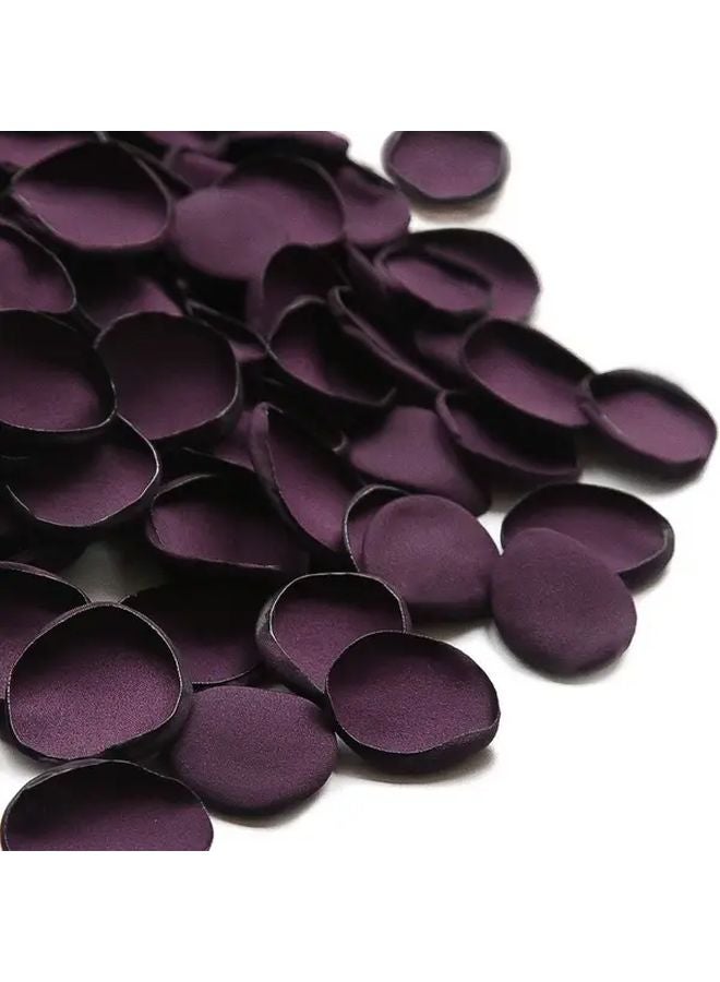 Plum Artificial Rose Petals 190pcs Realistic Wedding Decor For Bridal Showers - Image 1